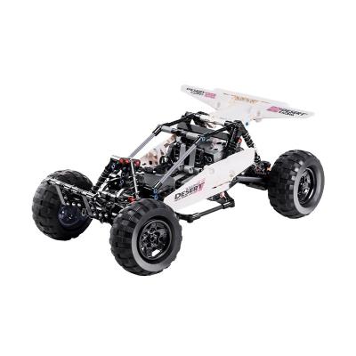 China Eco-friendly material desert racing building block intelligent remote control children's model toy racing car for sale