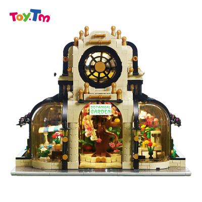 China Eco-friendly Material Building Block Toys 2147pcs Streetview Botanical Garden Series Building Block For Kids for sale