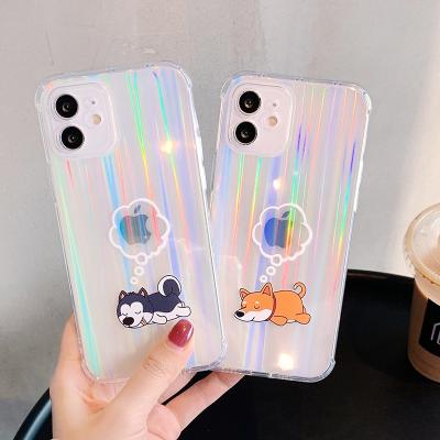 China Lovely Aurora Polaris Dog Printing TPU Cell Phone Case 2021 For iPhone 11 for sale