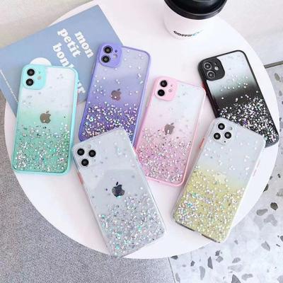 China Colorful Frame Glossy TPU Case Soft TPU Phone Cover For iPhone 12 11 Max XS XR for sale