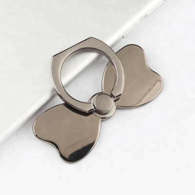 China Wholesale Aluminum Alloy Bowknot Metal Phone Ring Holder For Smart Phone for sale