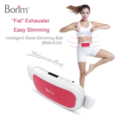 China EMS High Quality Wireless Portable Rechargeable Vibration Belly Fat Repellant EMS Body Slimming Massage Heating Belt for sale