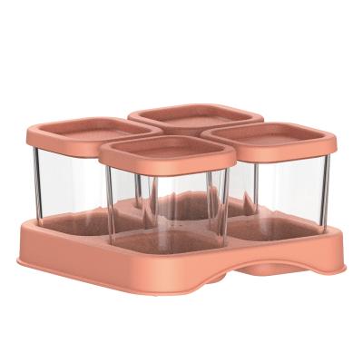 China 2020 China Supplier Hot Sale Tempered Glass Food Container Leak Proof Leak Proof Feeding Infant Feeding for sale