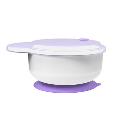 China BPA Free Wholesale Baby Bowl With Suction Dish Non Puddle Toddler Food Feeding Tableware for sale