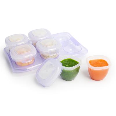 China Food Grade PP BPA Free Airtight Plastic Baby Food Storage Container Set Portable Baby Food Complementary Storage Box With Lid for sale