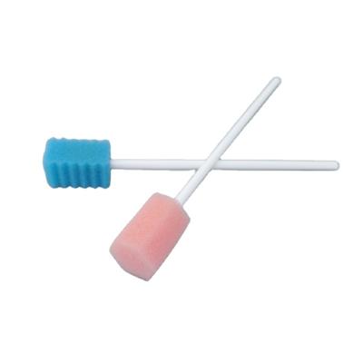 China Absorbent Medical Dental Sponge Oral Swab Sticks Swabs For Mouth Sponge Foam Stick for sale