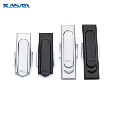 China With Lock Cylinder / Without Lock Cylinder Panel Zinc Alloy Nano Lock Rotating Link Lock For Distribution Box, Communication Cabinet Door Handle for sale