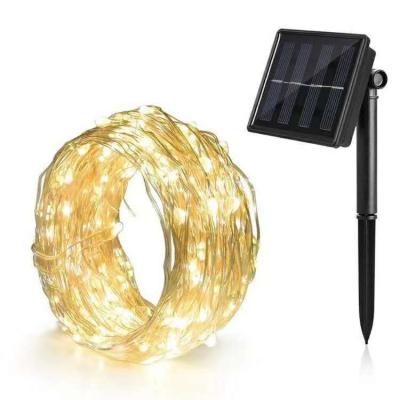 China Battery Powered Solar Powered Outdoor String Lights Decorations Waterproof Lamp for sale