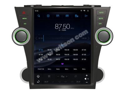 China 12.1“ het Verticale Android Scherm van het Schermtesla voor Toyota-Hooglander 2 Auto van XU40 2007-2013 de Stereo-installatie Van verschillende media Te koop