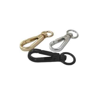 China Modern Wholesale Rotary Zinc Alloy Spring Hook Wallet Small Spring Hook Dog Material Hook Chain Package Key Chain for sale