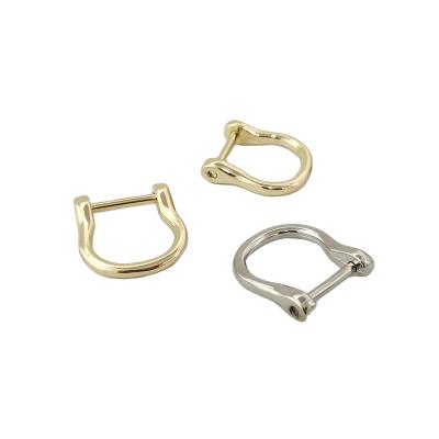 China Factory Popular Zinc Alloy Horseshoe Shape Kirsite Buckle Horseshoe Bag U Buckle Large for sale