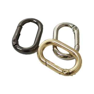 China 2021 Modern New Design Circle Round Carabiner O Ring Spring Snap Coil Snap Hook for sale