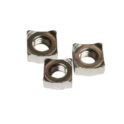 China Heavy Industry M1-M20 Carbon Steel Square Step Weld Nut With Square Nut For Seat AUTO Parts for sale