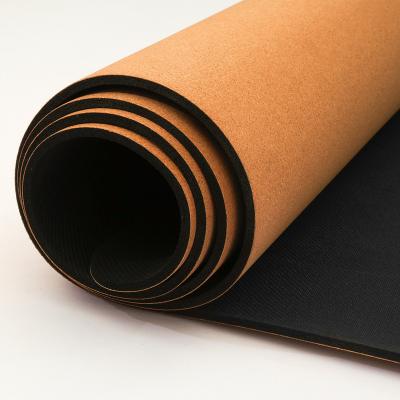 China Wholesale Extra Wide Custom Eco Friendly Organic Soft Cleansing Cork Yoga Mat Thick for sale