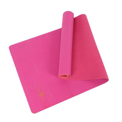 China Soft Wholesale Customized Anti Slip Single Layer Yoga Mat Fitness Exercise Mat For Men And Women for sale