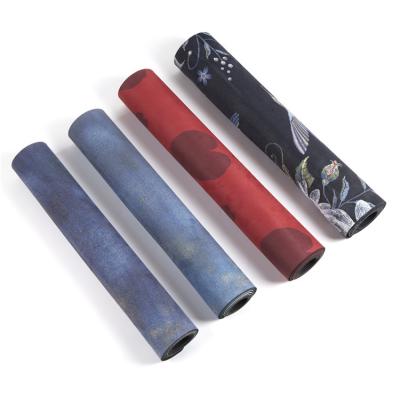 China Soft Eco-friendly Gym Fitness Exercise Design Non Slip Professional Professional Suede Yoga Mat for sale