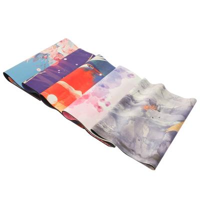 China Foldable Mat New Design Yoga Mat Suede Travel Fitness Exercise Mat Custom Washable Soft Suede Rubber Yoga Mat for sale