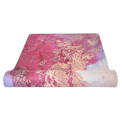 China Soft Eco Friendly Anti Slip Different Color Exercise Balance Suede Yoga Mat For Women for sale