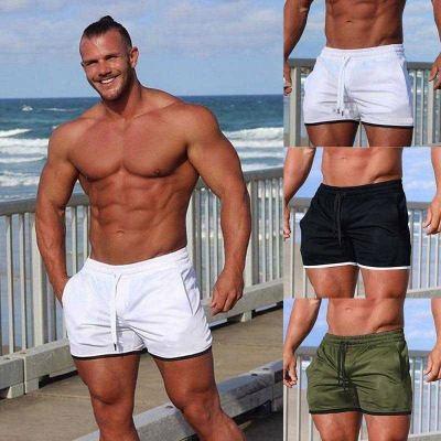 China QUICK DRY Empty Bodybuilding Shorts Men Swim Workout Gym Jogging Shorts Training Male for sale