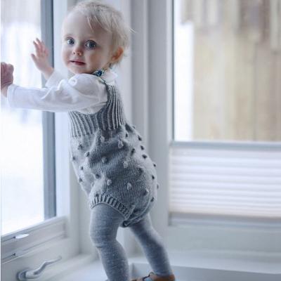 China Romper With Hat 2019 New Autumn Infant Baby Kids Girl Boy Romper Knitted Overalls Clothes Overalls for sale