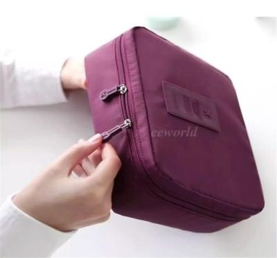 China Multifunctional Cosmetic Bag Compact Travel Large Capacity Polyester Cosmetic Bags for sale