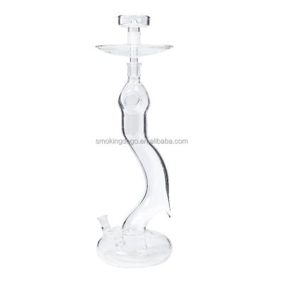 China Borosilicate Glass Smoking New Design Transparant Art Glass Hookah Shisha Handmade Dogo for sale