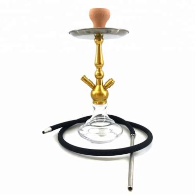 China Wholesale High Quality Aluminum Shisha Hookah Clear Glass Size 50cm ALHK-006 for sale