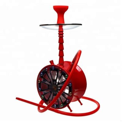 China 2018 Smoking Hookah 54.5cm Size Aluminum Metal Dogo Shisha Royal Auto Tire Shisha Aluminum Hookah for sale