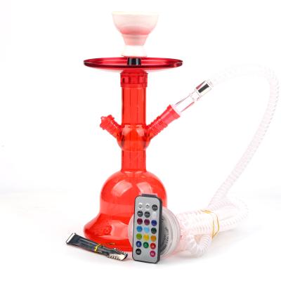 China 2019 New Style Acrylic Red Plastic Shisha Classic Style With LED For Sale for sale