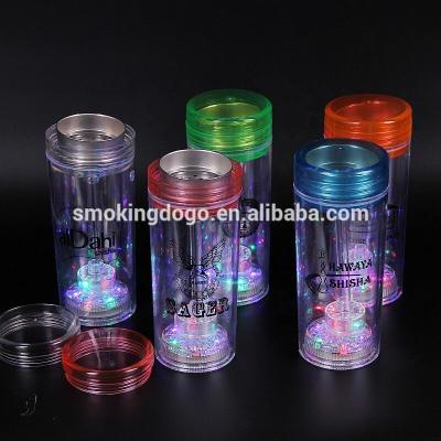 China PS Smoking Single Dogo Shisha New Arrival Plastic Hookah With LED Color Accent For Sale for sale