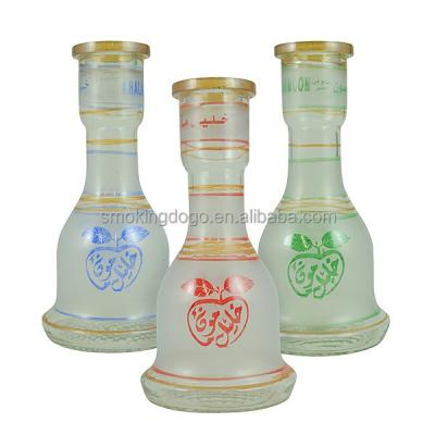 China Wholesale Soulton Khalil Mamoon Classic Apple Signature Hookah Glass Vase Fit All Egyptian Large Shisha Hookah Glass Vase for sale