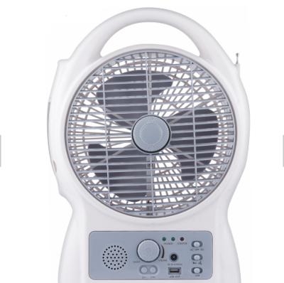 China Rechargeable Portable Solar Car Fan 8 Inch Hand Held Fan With Table Light for sale