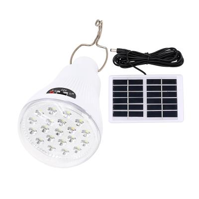 China 2019 hot sale factory sale home emergency solar powered camping and light rechargeable solar led bulb 1W with solar panel for sale