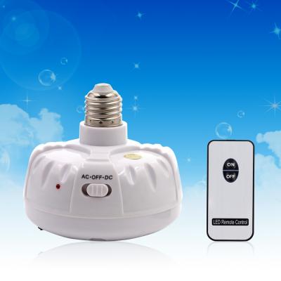 China Indoor/Outdoor Solar Power Sun Energy LED Emergency Bulb Light With Remote Control And AC 220V Bulb In The Middle And Lead Acid Battery for sale