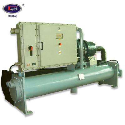 China Hotels screw cooled industrial water chiller in Doha Qatar for sale