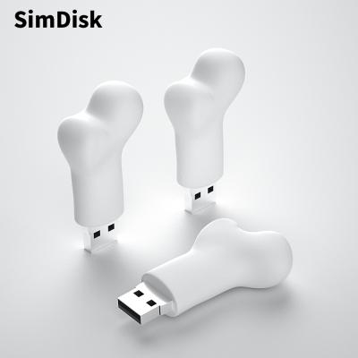 China PVC U Disk128MB 2GB 4GB 16GB 32GB 8GB USB Flash Drive 64GB 128GB Flash Memory Stick USB Drive SimDisk Instruments Dog Bone Personalized Pendrive for sale