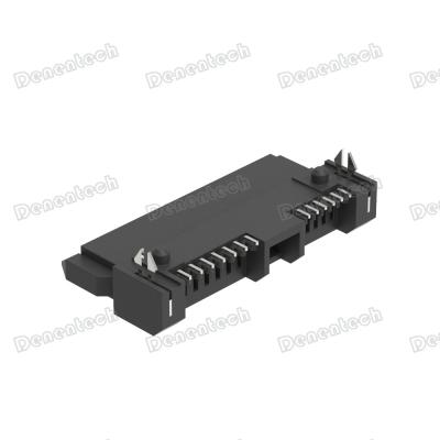 China Delentech SATA 7+6P PCB Female Board Step Down H4.5 SMT Type SATA Connector for sale