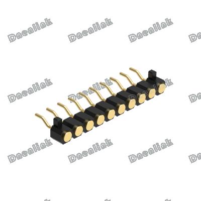 China PCB Pitch Single Row SMT Right Angle Male Dnenlink 2.54mm Poge Pin Connector For PCB for sale