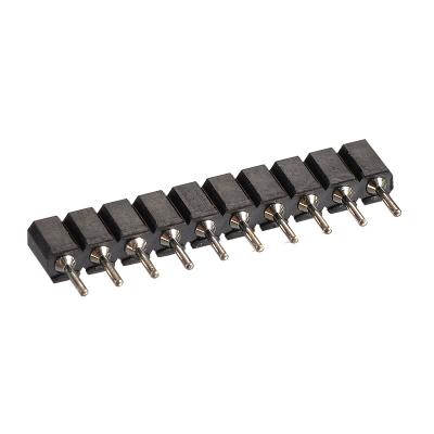 China PCB Dnenlink Pitch 2.00mm Machined Pin Single Row Straight Female DIP Connector for sale