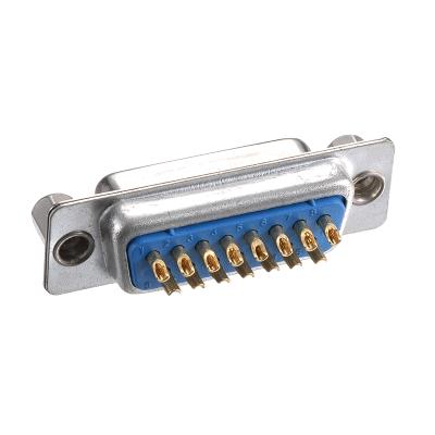 China Power Well Sell Denentech Machined DB 15 Pin Solder Type Female D-SUB Connector for sale