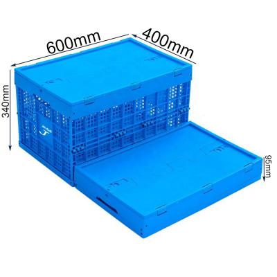 China Viable JOIN 100% Virgin PP Folding Container Plastic Collapsible Large Storage Box Turnover Container for sale