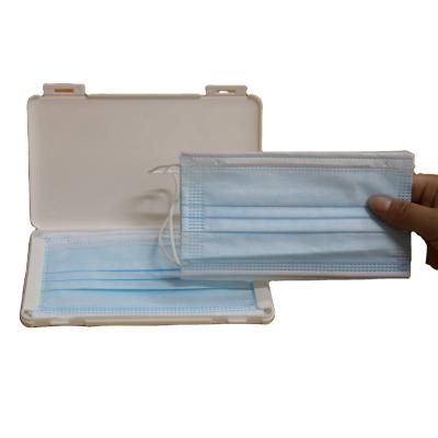 China Viable JOIN Plastic Fold Box Face Mask Holder PP Portable Mask Storage Box For Face Mask for sale