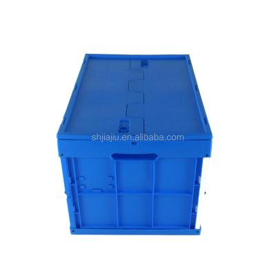 China Recyclable JOIN folding plastic box for fresh fruit plastic fruit box plastic foldable box collapsible crate with lid for sale