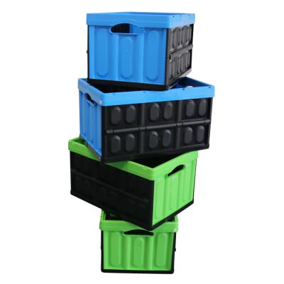 China Recyclable JOIN Family Use Foldable Plastic Box Cheap Solid Collapsible Crates Collapsible PP Bins For Toys Shoes Clothing for sale