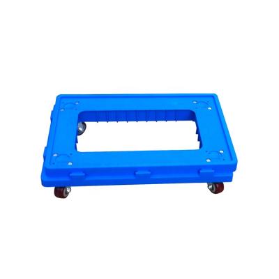 China Heavy Duty JOIN Motor Dolly Plastic Moving Trolley Cart For Industrial Heavy Duty Carts Warehouse Logistics Plastic Four Wheel Cart for sale