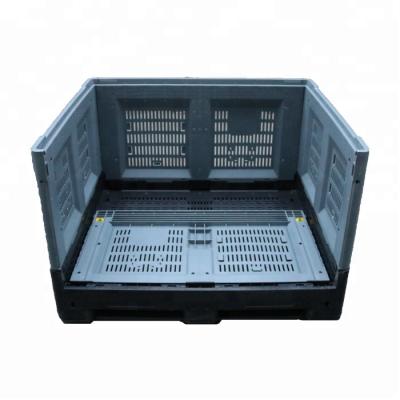 China Recyclable JOIN Heavy Duty Recyclable HDPE Storage Foldable Stackable Industry Large Plastic Pallet Box for sale