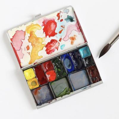 China High Quality Watercolor Storage Case For Doing Travel Mix Paint Color Kit Supplier for sale