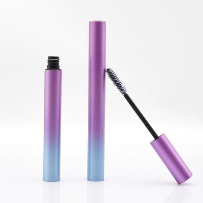 China Factory Price High Quality Slim Color Changing Long Cosmetics Mascara Cream Bottle Aluminum Mascara Bottle for sale