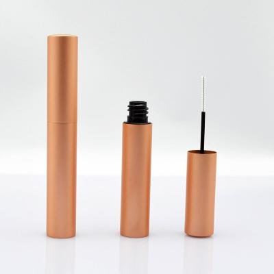 China High Quality 3ML Empty Aluminum Mascara Tubes With Metal Rose Gold Color Slim Brush Empty Mascara Bottles Packaging OEM for sale