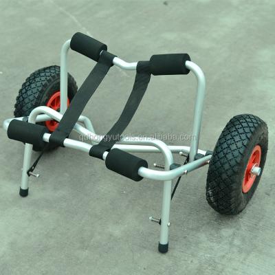 China Tools Aluminum Collapsible Kayak Canoe Wheel Trolley Folding Boat Trolley for sale